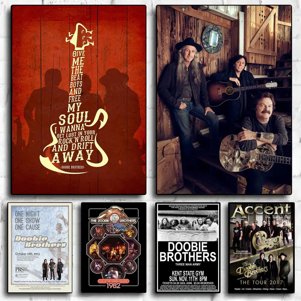 The Doobie Brothers Band Decoration Art Art Wall Art Prispôsobený darček moderná rodinná spálňa dekorácie plagáty