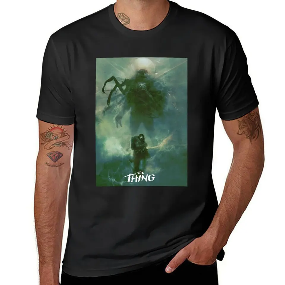 The Thing Plagát klasické tričko Funnys Pow Sweat Estetické oblečenie ťažké váhy pánske grafické tričká vtipné