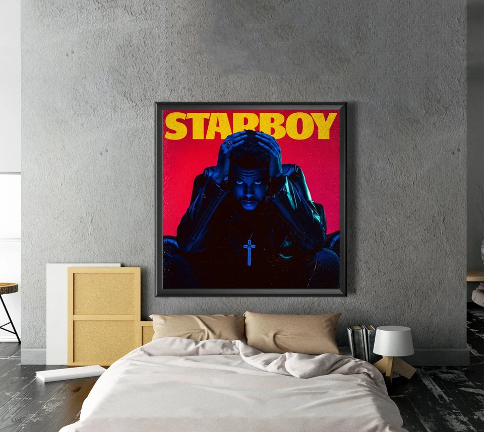 The Weeknd - Starboy Music Album Plagát Domáca nástenná maľba dekorácia (bez rámu)