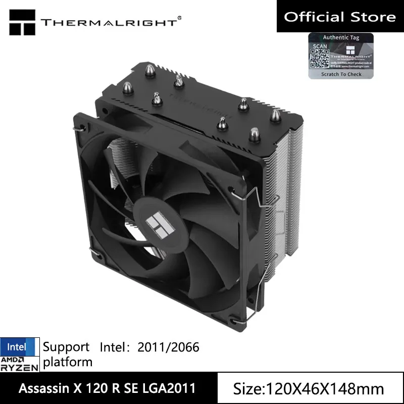 ThermalRight TL-ASSASSIN X 120 RAFINED SE LGA2011 CPU Air Chladiaci chladič, AGHP4.0/4 Tepelné potrubia/LGA2011/2066 Exkluzívna platforma