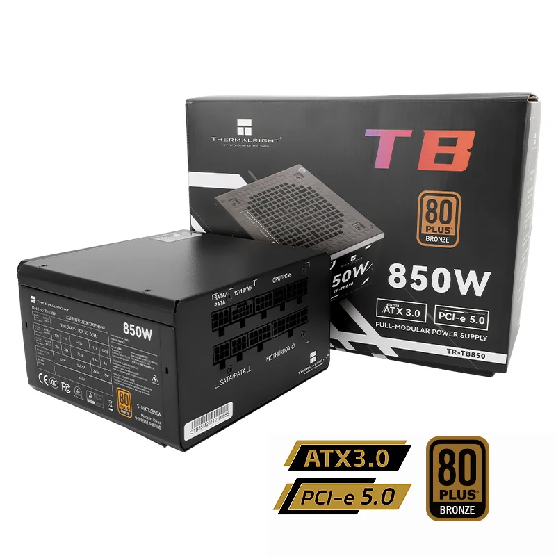 ThermalRight TR-TB650W 750W 850WRATED 650W Bronzový napájací zdroj 750 W Desktop počítač 550W Hostiteľský napájací zdroj.