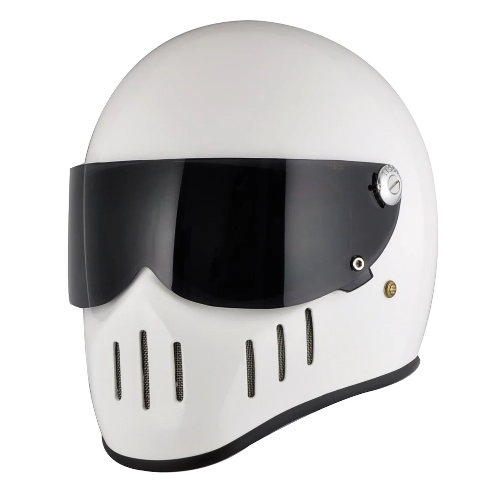 Thompson Motorcycle Cely tvárová prilba šošovky tvárového štítu pre TT CO TT02/TT04/TTRT/MJET Čierne čisté striebro náhradný štít