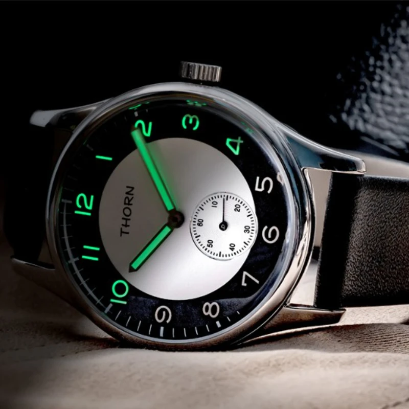 Thorn Classic Malé druhé šaty hodinky z nehrdzavejúcej ocele Minerálne sklo nepremokavé super svetelné miyota Quartz vintage zápästie Watch