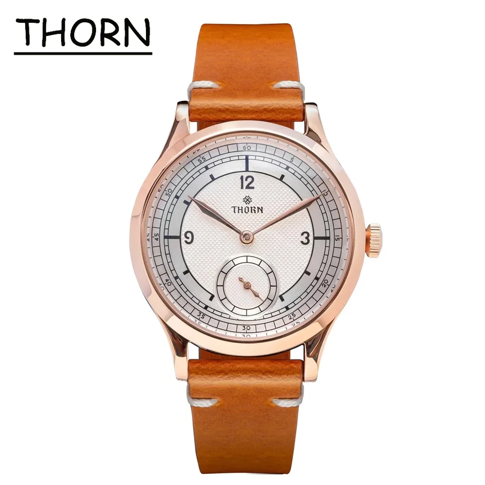Thorn T001 37mm Men Watch VD78 Quartz Movement z nehrdzavejúcej ocele Fashion Business Sapphire Waterproof 30m Resrackwatch