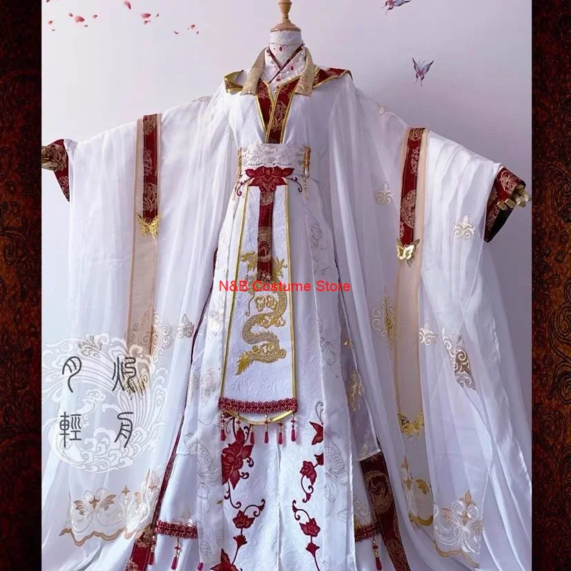 Tian Guan Ci fu ling Feng Collection Prince Yue Shen Cosplay oblečenie Xie Lian starodávny štýl Halloween Cos kostým