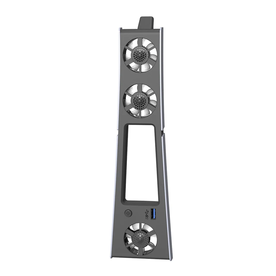 Tichý chladič ventilátora pre PS5 Slim Console s nastaviteľnou rýchlosťou tichým vylepšeným chladiacim ventilátorom s LED svetlami efektívnym chladiacim systémom