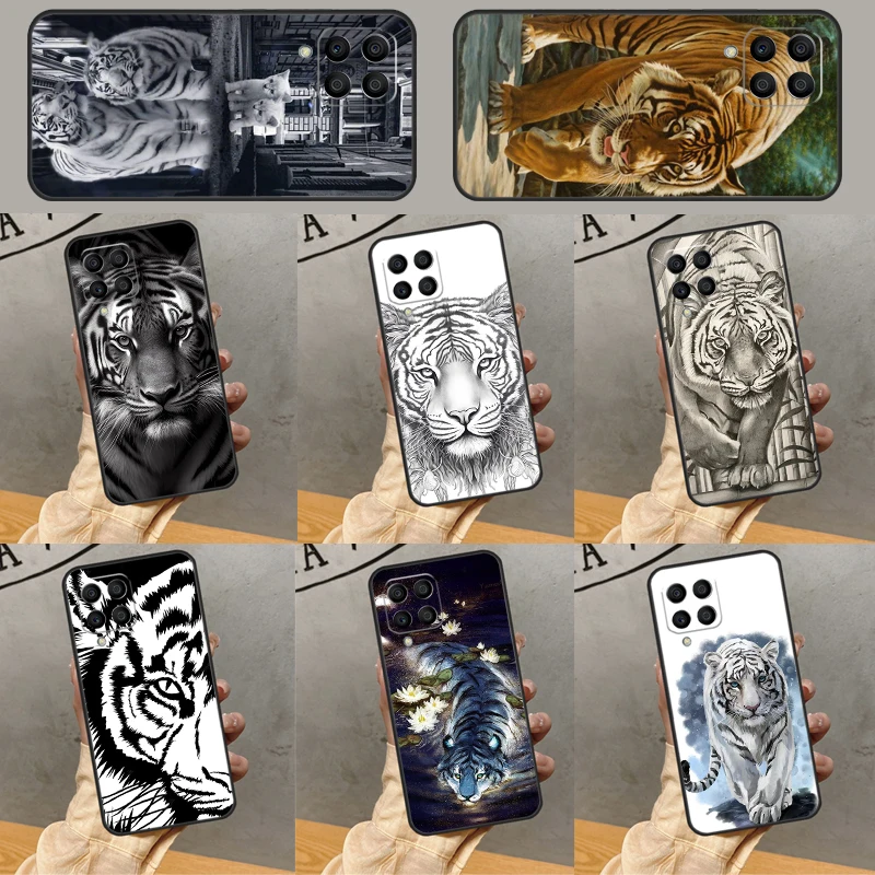 Tiger Sketch Art Case pre Samsung Galaxy M51 M53 M11 M13 M23 M33 M21 M32 M52 M20 M31 M30S M54 M34 M12 Kryt