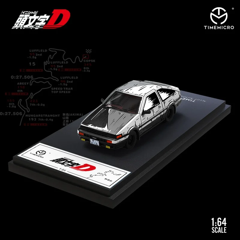 Timemicro 1:64 Mazda RX -7 a AE86 Comic Alloy Model - Fast Shipping