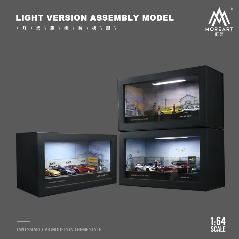 Timemicro & Moreart 1:64 Viac štýlov integrovaný obrazový rám Parkovisko Lighting Version Model Model Model
