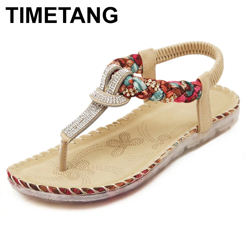 Timetang Ženy sandále Čechia dámske príležitostné topánky Sexy pláž letné dievčatá žabky žabky gladiátor móda roztomilé ženy sandále