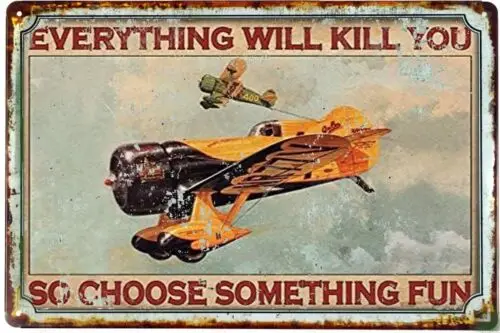 Tin Sign 8 x12 Everthing vás zabije, takže si vyberte niečo zábavné reklamné znamenie