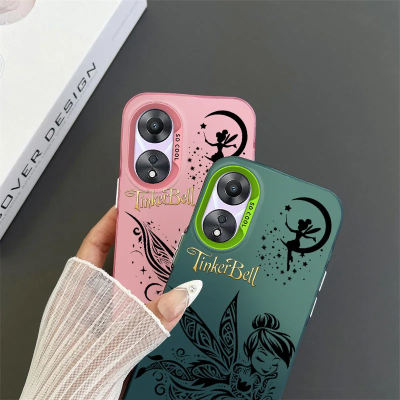 Tinker Bell For Oppo A 31 37 38 55 57 58 74 76 78 94 98 Reno 6 7 8 ZT Pro Farebný telefónny puzdro Soft silikónový kryt silikónového krytu
