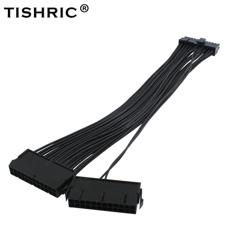 Tishric Dual PSU ATX 24pin predlžovací kábel adaptér ATX 20+4 24pinový zdroj napájania Sync štartér ADD2PSU pre baníctvo BTC Mining Miner