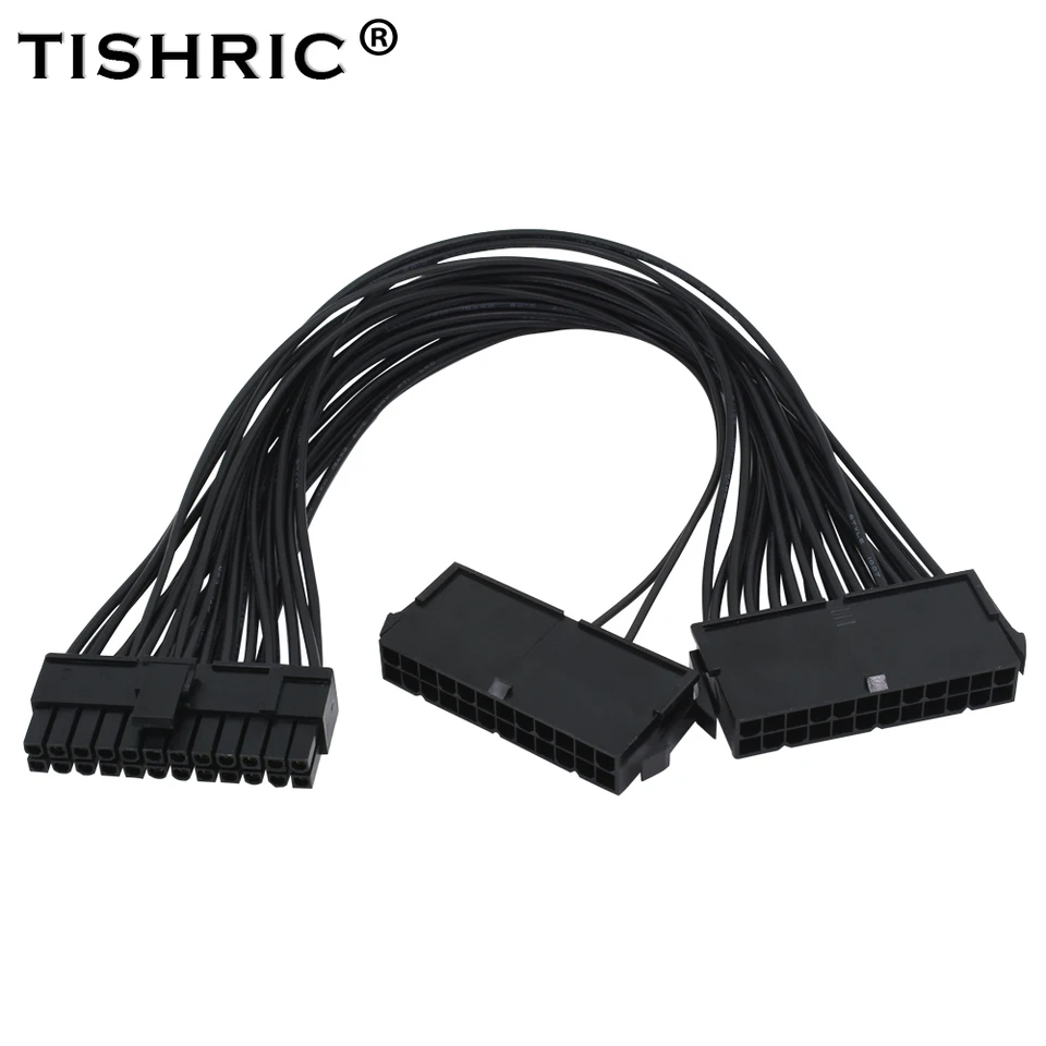 Tishric Molex Dual PSU ATX 24pin napájací napájací adaptér Synchronizácia synchrónneho doplnku ADD2PSU STARTER STARTER PRE BITCOIN MINIVOVÝ MINER