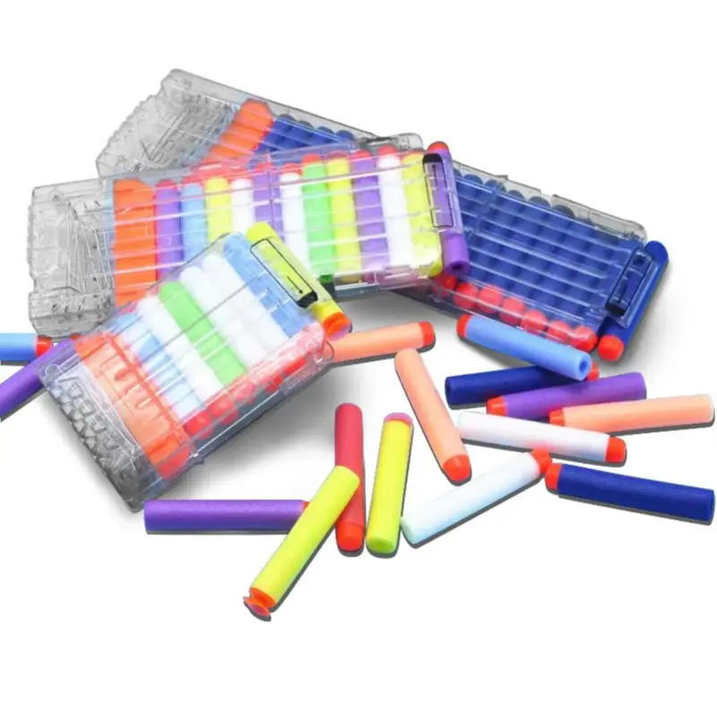 Tisnerf Transparentný biely univerzálny reload klip 6/11/11 kolá pre časopis NERF DARTS Soft Gulet Toy Gun Actle