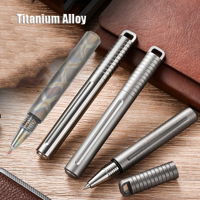 Titanium Alloy Self Defense Mini Burning Titan Tactical Pen Collection Písanie multifunkčných prenosných outdoorových nástrojov EDC