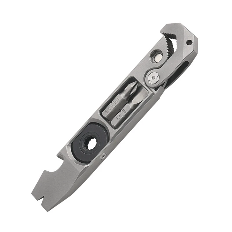 Titanium EDC Pry Bar, multifunkčný nástroj, kľúče/Pry Bar/skrutkovače/vodiči nechtov/otvárače fliaš a ďalšie funkcie
