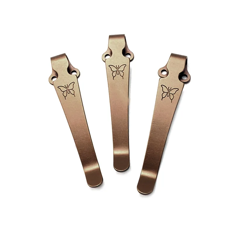 Titanium Golden Color Nôž nôž vrecku Spätná svorka pre lavicu Griptillian Bugout 551 535 940 980 565 Emerson CQC ZT0920 0640