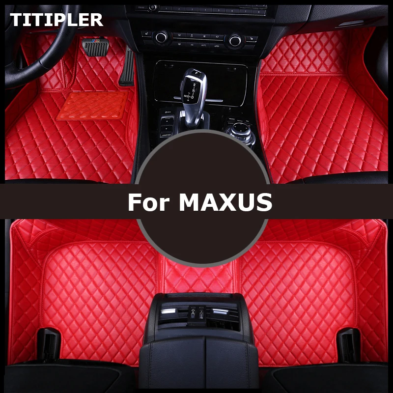 Titipler Custom Car Floor Mats for Maxus G10 G20 G50 G90 V80 V90 T70 T90 D60 D90 EUNIQ 5 6 7 EG10 EG20 Foot Coche Accessories
