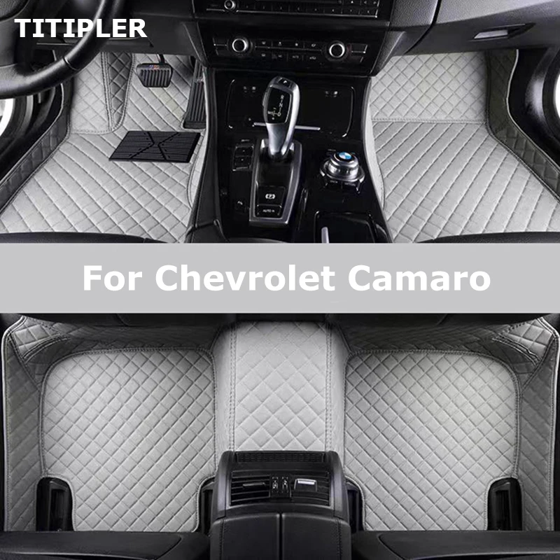 Titipler Vlastné podlahové rohože pre auto pre Chevrolet Camaro Auto Carpets Foot Coche Accessories