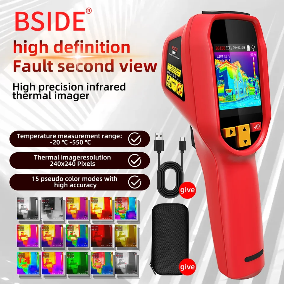 TK HOT BSIDE TERMAL Imaging Camera 240x240 Tepelný zobrazovací merač teploty na opravu DPS, detekcia potrubia тепловизор