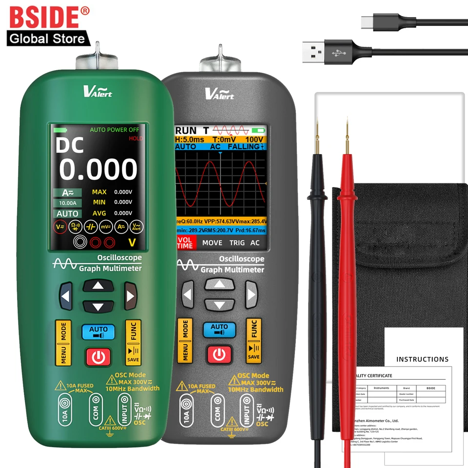 TK HOT NEW O1 Digitálny multimeter vreckový osciloskop Nabíjateľný profesionálny automatický prúd napätie elektronických komponentov Test