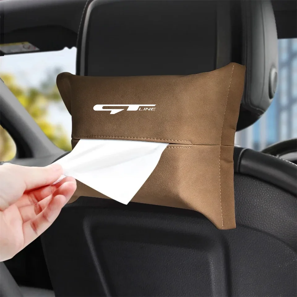 Tkanivová taška na lakťové lakťové lakťové lakťové lakačky Pu kožené sedadlo tkaniva sedadla pre Kia GT Line Elantra Sportage Rio EV6 Seltos Picanto Car Auto príslušenstvo
