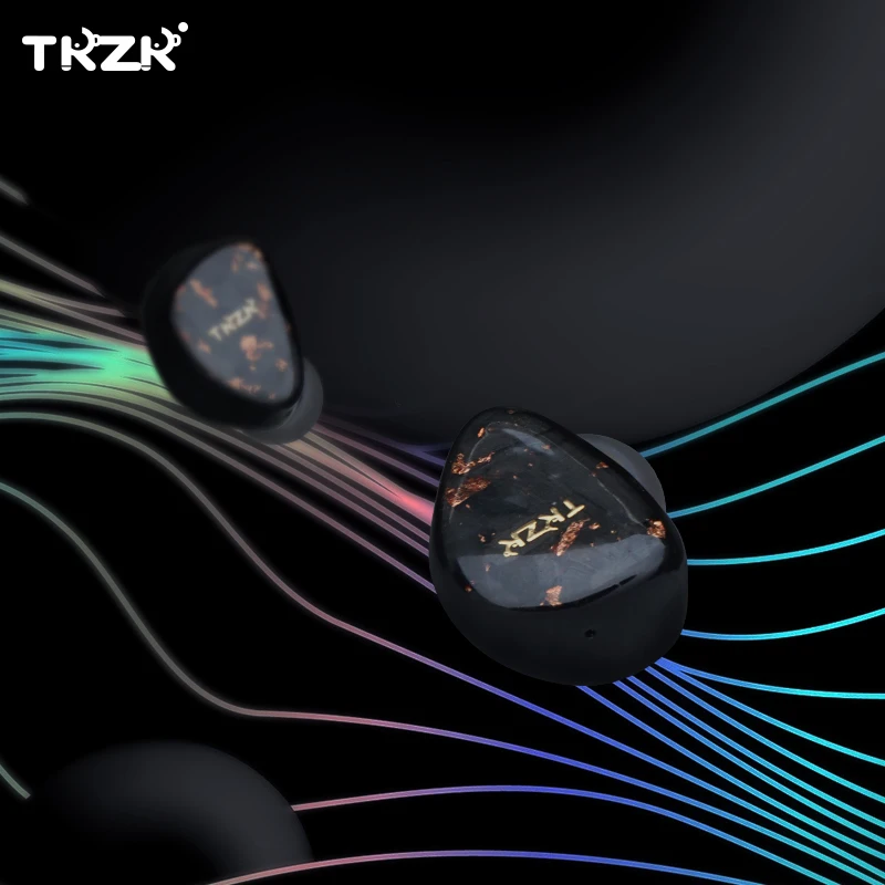 TKZK Ouranos in-uší monitor 10 mm cnt membránové slúchadlá 2pin káblové slúchadlá Hi-res Hudobná náhlavná súprava Športové slúchadlá