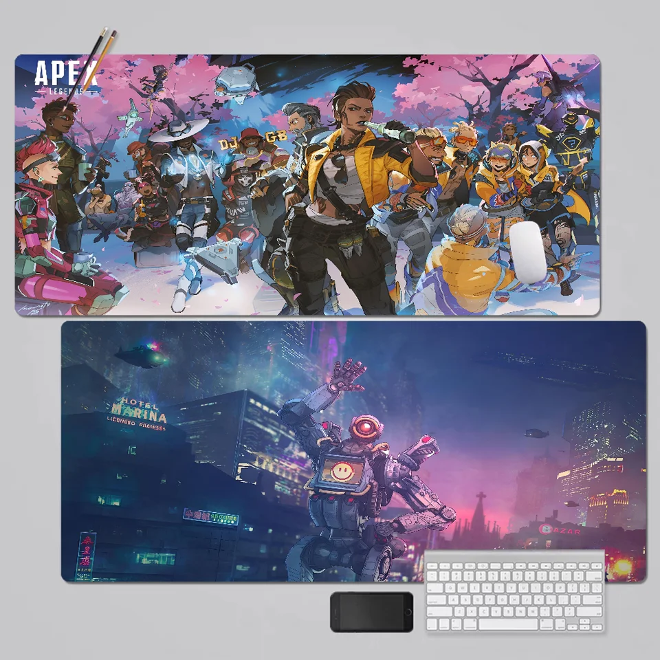 Tlač Apex Legends MousePad Boy Pad Pad Natural Guming Gaming Mousepad Desk Rat Rat pre hranie sveta tankov CS Go Zelda