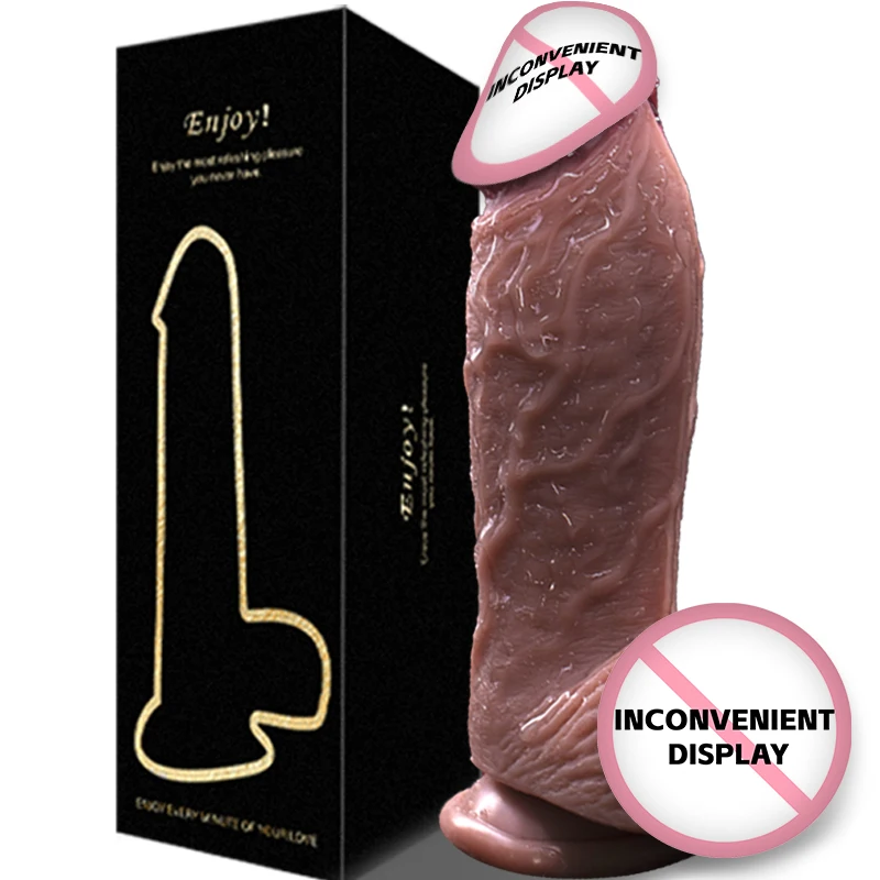 Tlačenie dildo remienok na realistickú penilnú protézu dospelých hračky Erotické hry Sex Hray Dospelá veľké číslice prenikanie do prenikania análny striekanie