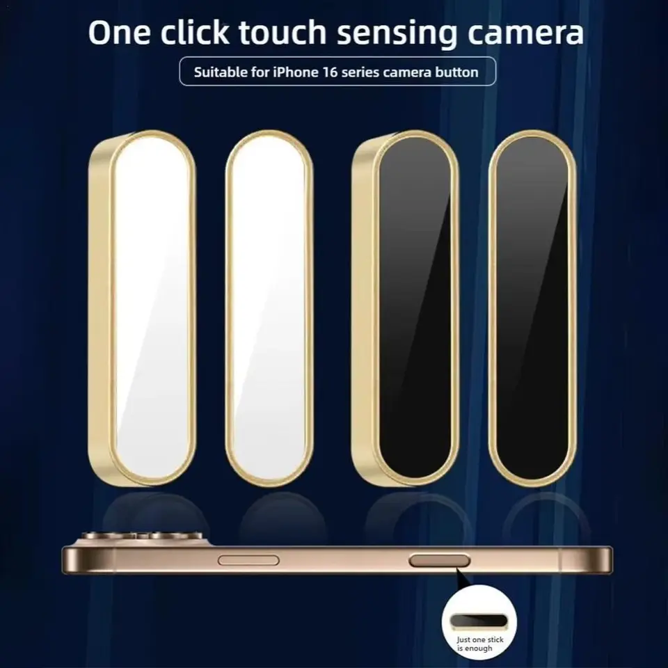 Tlačidlo na prítmbu na kondenzátor Gomger Citlivé zachytenie chráneného tlačidla na tlačidlo Odolný kov pre iPhone 16 Pro Max/16pro/16Plus/16