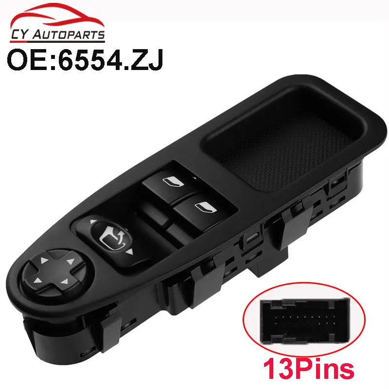 Tlačidlo ovládacieho prvku prepínača okna pre Fiat Scudo Citroen Jumpy Citroen Dispatch Peugeot Expert Master 2007-2016 6554.ZJ 6554ZJ