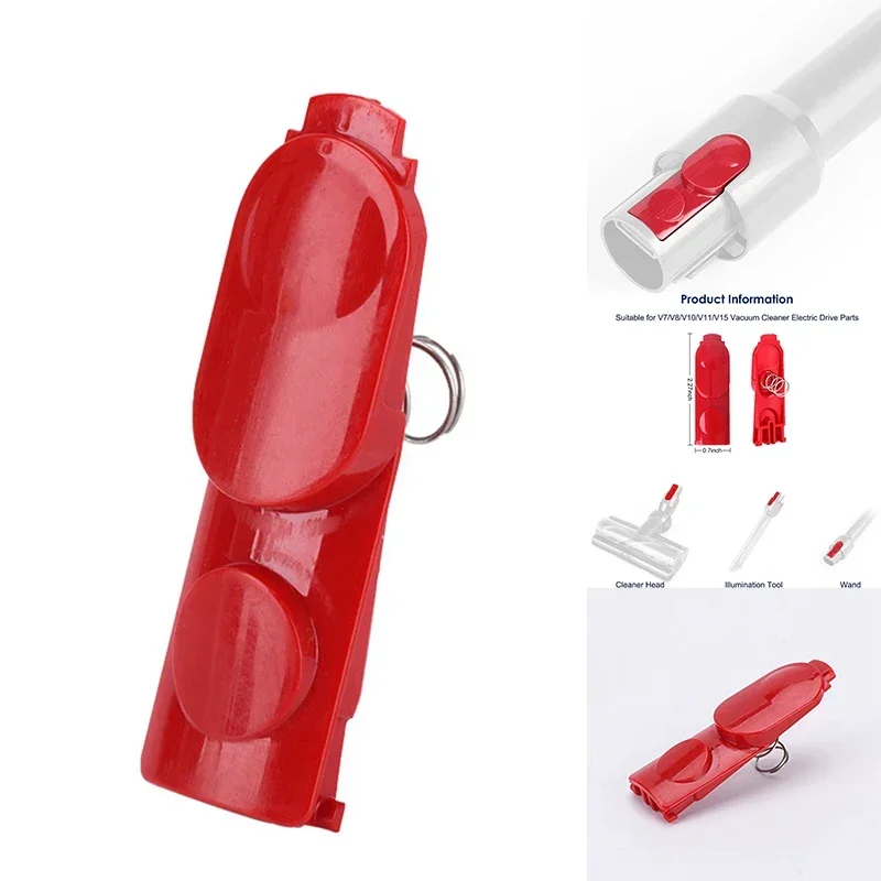 Tlačidlo TABLA ZAPNUTÉHO ZAPNUTÉHO ZABEZPEČENSTVA VACEUM COLE HEAD TLAČNÉHO ZÁKLADY DYSON V7 V8 V10 V11 V11 V15 VACUAM CLANDOVANIE TLAČIDLA S PRINGE
