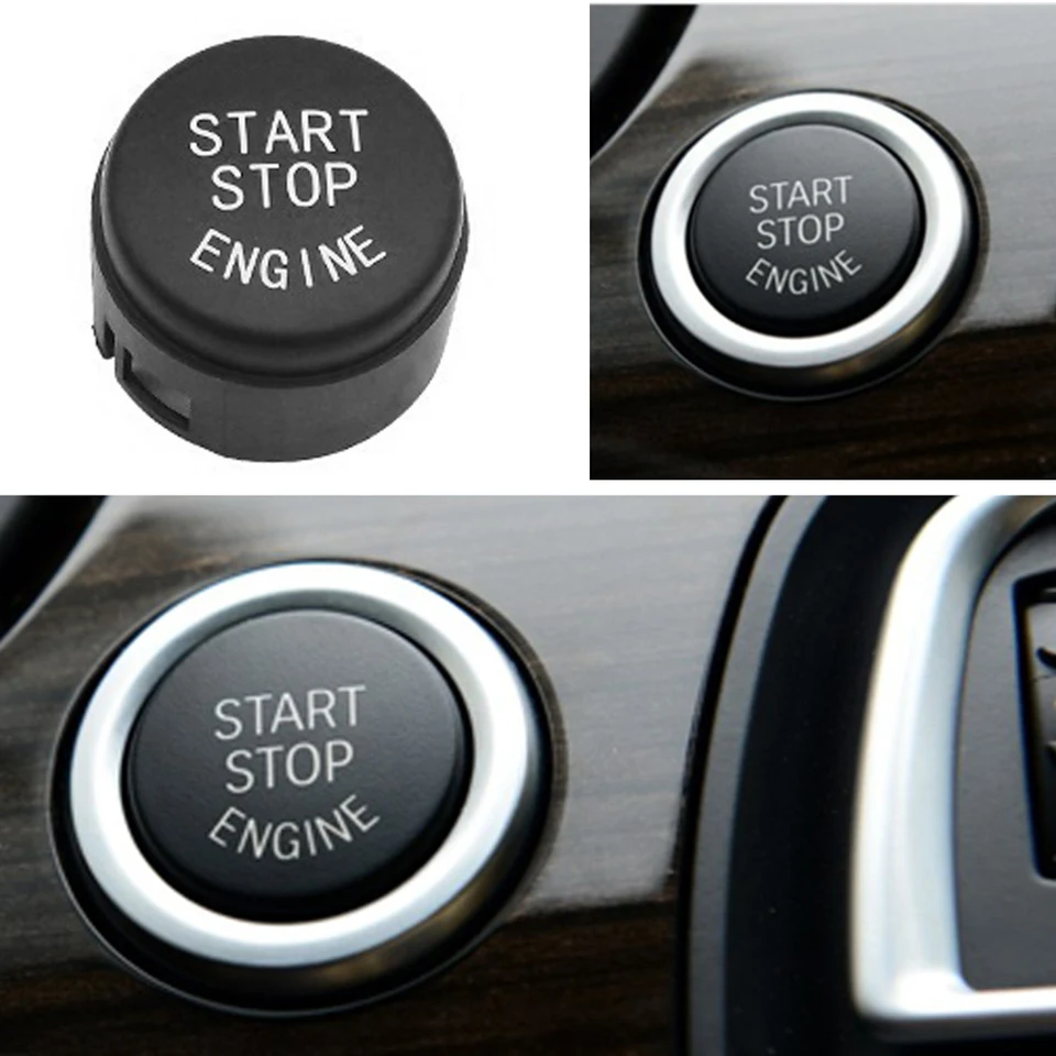 Tlačidlo Štartovacieho stroja Výmena krytu Stop Switch Príslušenstvo Klávesové dekorácie pre BMW 5/6/7 Series F01 F02 F10 F11 F12 2009-13