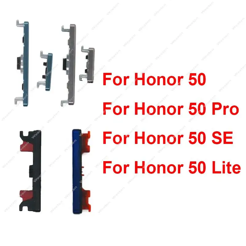 Tlačidlá objemu výkonu pre Huawei Honor 50 50 Pro 50Se 50LITE ON V OFF OFF OFF OFF OFFICKE BIDLY KLYY SWINT Výmena