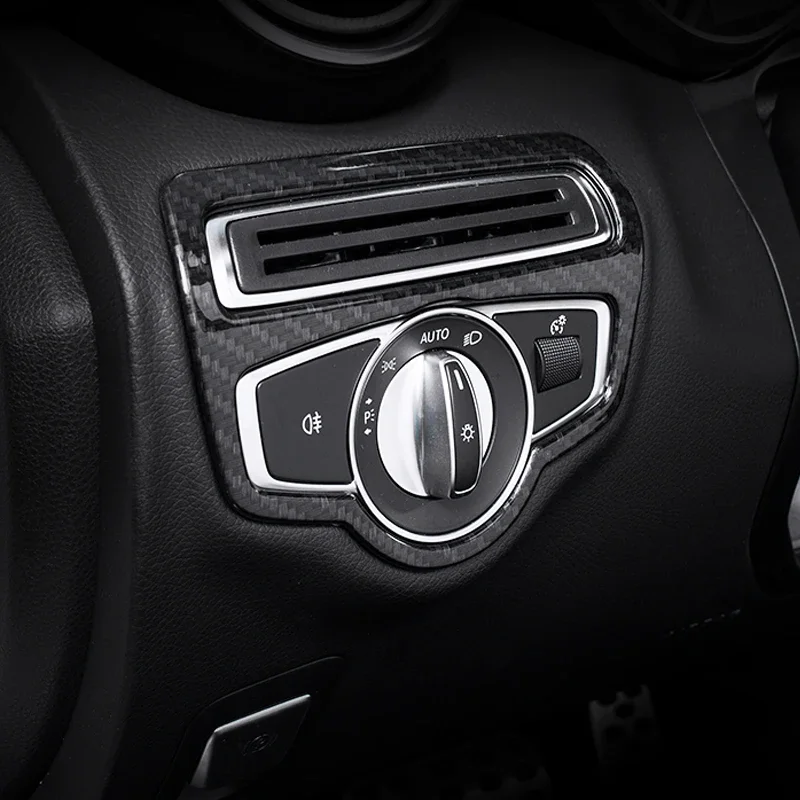 Tlačidlá prepínača pre spínač automobilov Dekoratívne kryty TRIM Interiérový nálepka pre Mercedes Benz W205 C Trieda GLC Automatické príslušenstvo