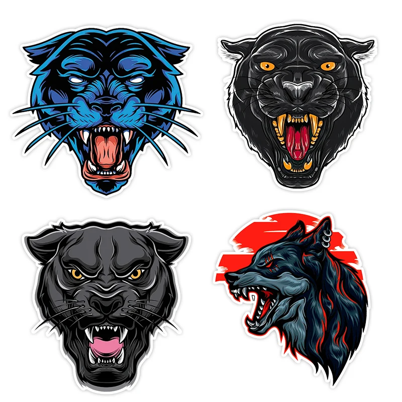 TM41# Wolf Head Totem Panther Head Beast Sticker Anti Scratch Film With Watterproof chránený personalizovaný nálepka