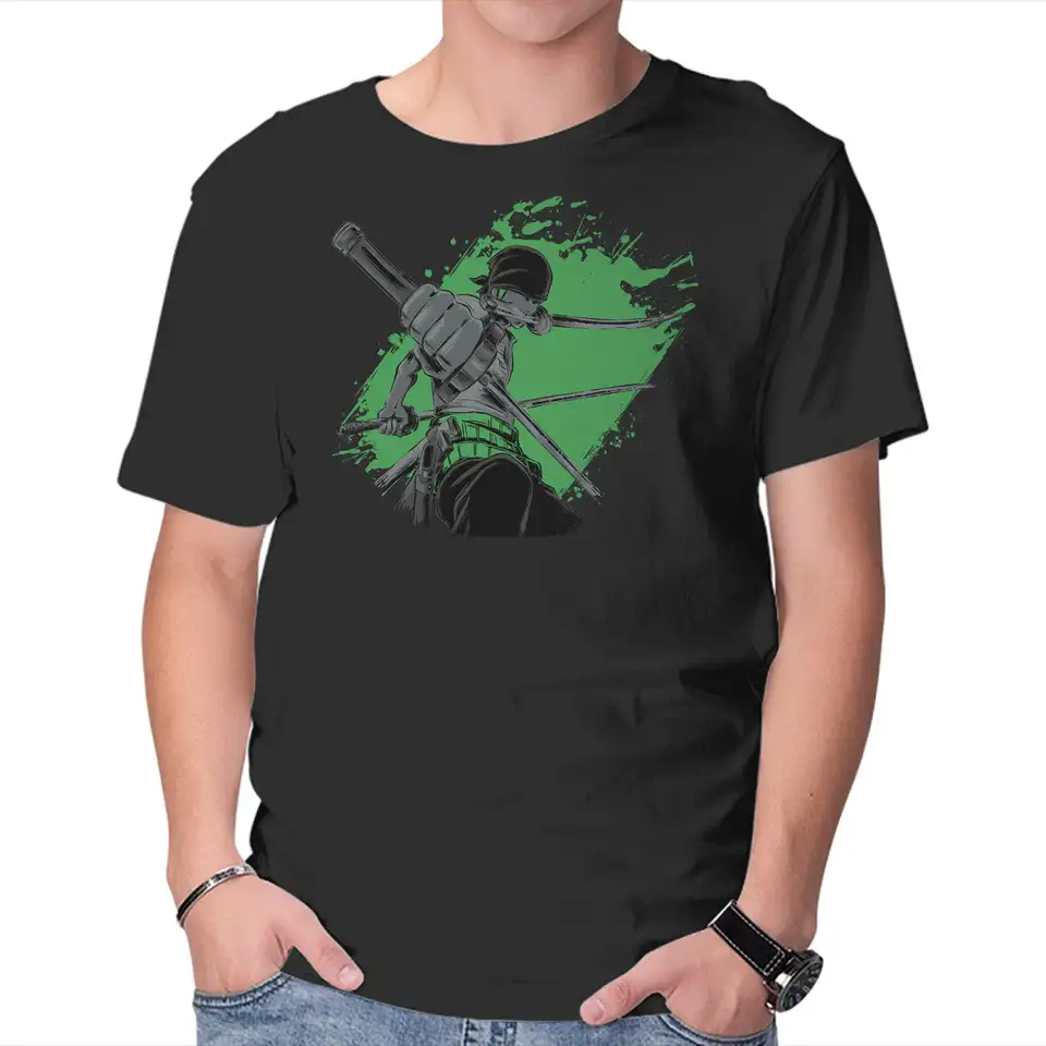 Tmavé zoro anime grafické tričká pre mužov oblečenie Ženy s krátkym rukávom Vinobranie vysoko kvalitné 100%bavlna