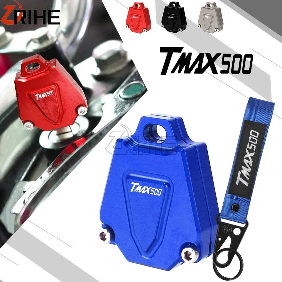 TMAX500 pre Yamaha TMAX 500 08-2018 Upravený kľúčový kryt kryt shell Keychain kľúčový reťazec Hliníkové motocyklové príslušenstvo