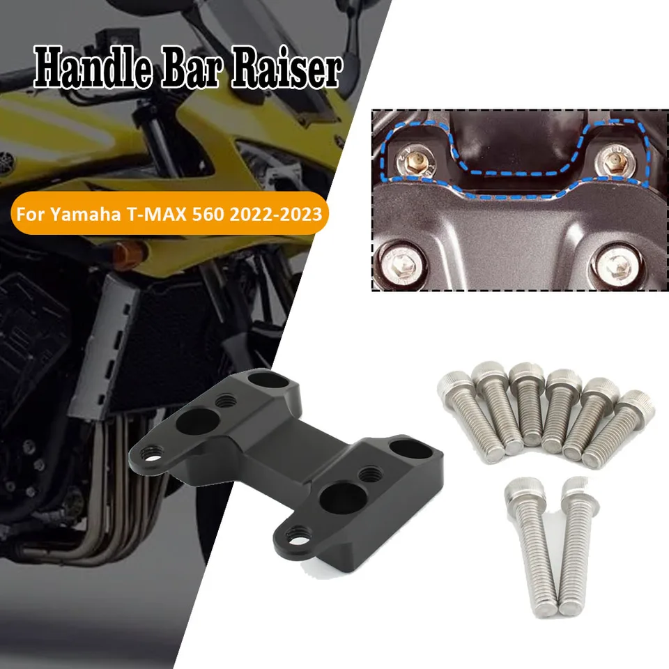 TMAX560 Motocyklové riadidlá stúpačky prichytáva svorky vyvýšená svorka pre Yamaha T-Max 560 Tmax T Max 560 2022-2023