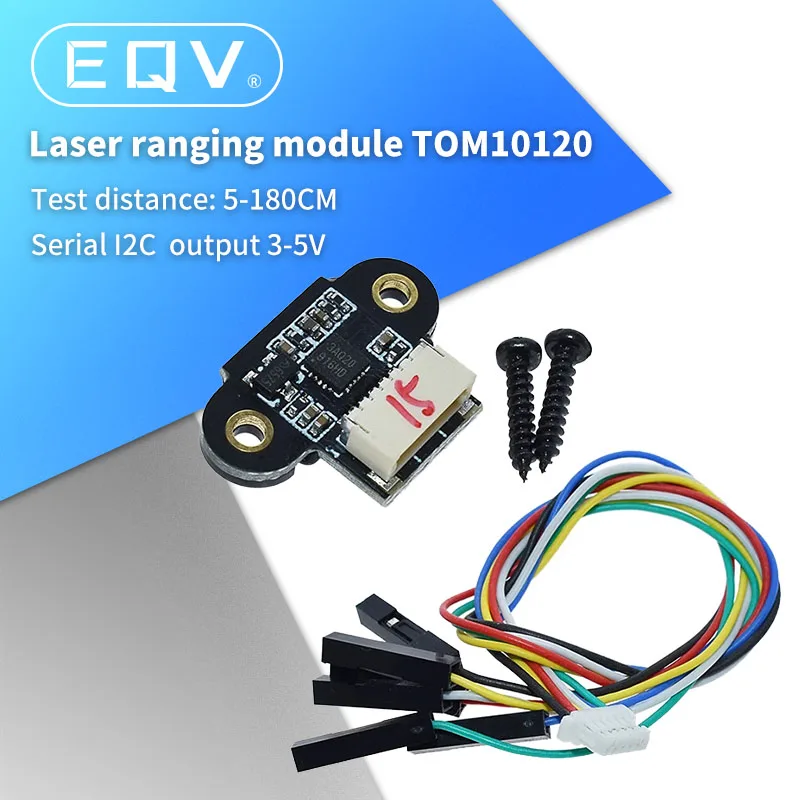 TOF10120 Modul senzorového rozsahu laserového rozsahu 10-180 cm snímač RS232 rozhranie Arduino Tof05140 UART I2C Výstup 3-5V