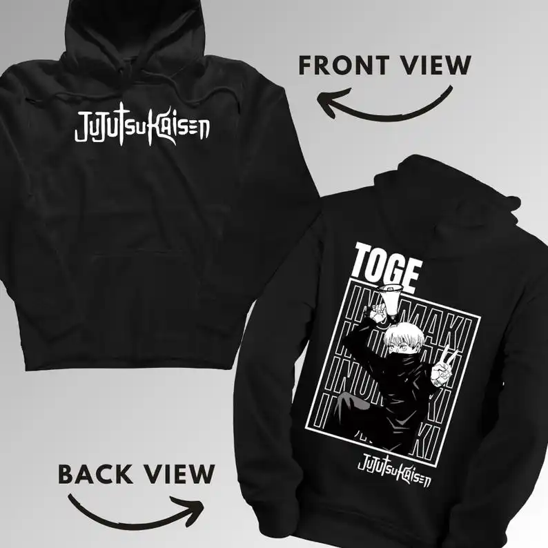 Toge inumaki jujutsu Kaisen Hoodie Anime Trendy Manga Clothing JJK Anime Merchandise Unisex Casual