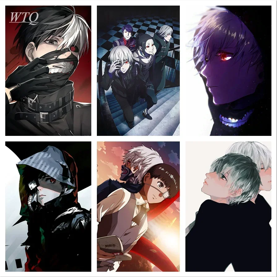 Tokio Ghoul Kinkiken Canvas maľba nástenné dekorácie Anime plagáty plagáty Plagát Domáca dekorácia nástenné umelecké fotografie Fotografie pre detskú izbu