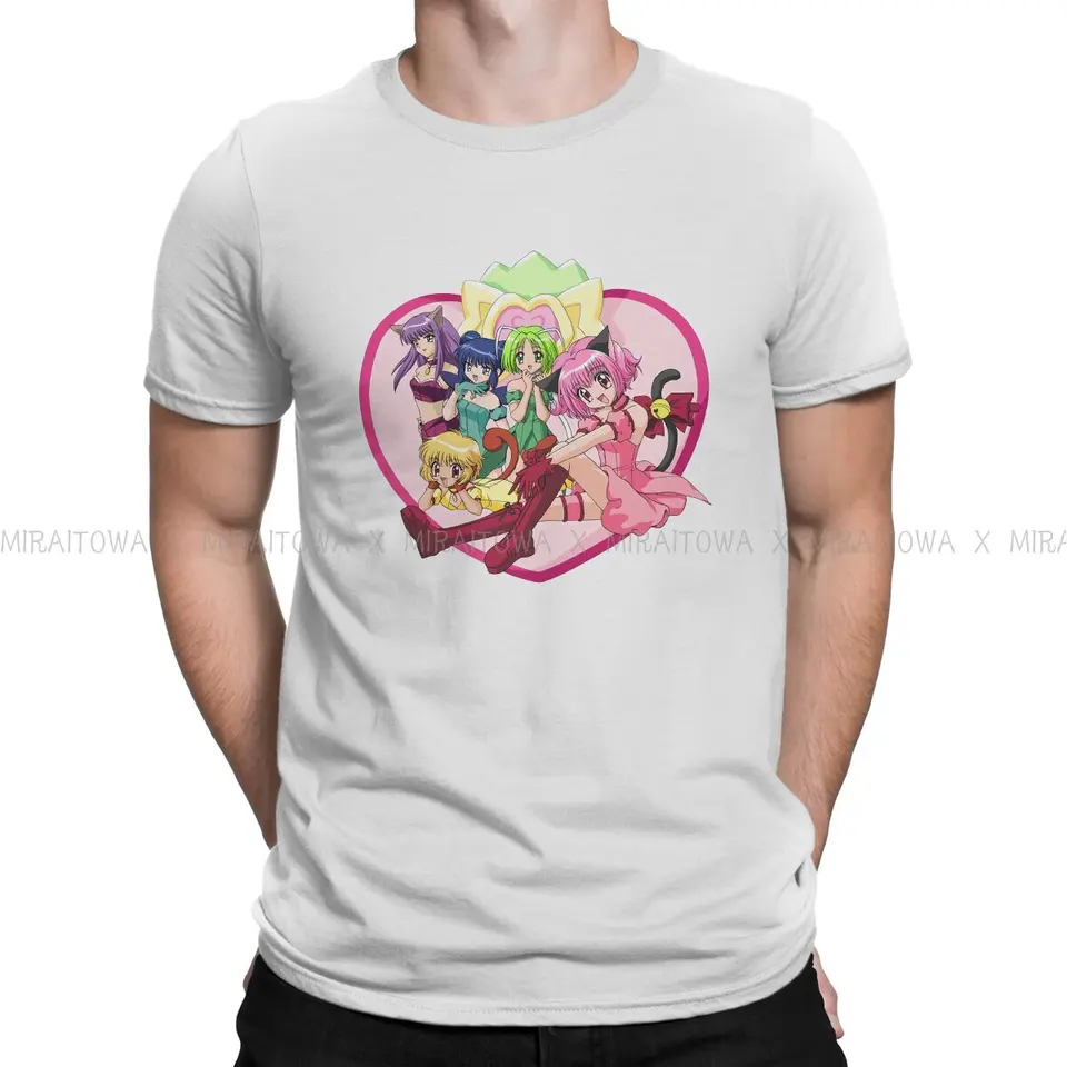 Tokio Mew Mew japonské tričko anime pre mužov klasické základné príležitostné mikiny tričko novinky nový dizajn voľný