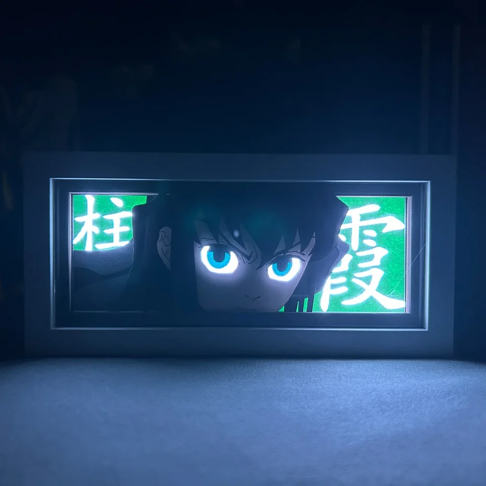 Tokito Muichirou Led Anime Light Box pre dekoráciu spálne Novinka tieňový box narodeniny darček nočná nočná lampa dekor