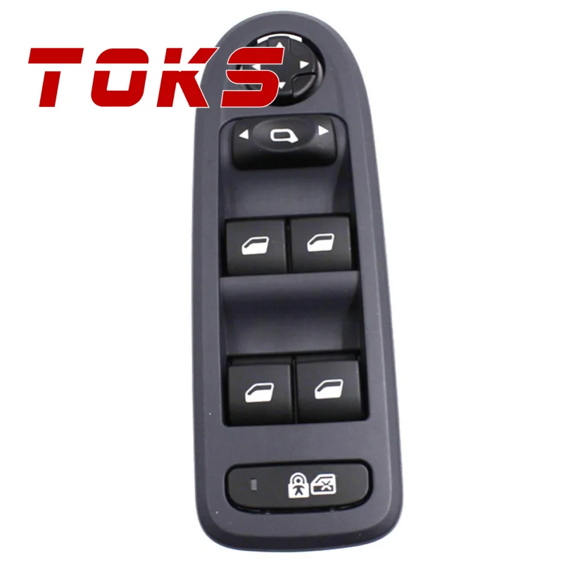 Toks 96644915 Elektrické ovládacie tlačidlo Spínač hlavného okna pre Peugeot 308 508 C5 5 Hatchback Wagon 1.6 08-13