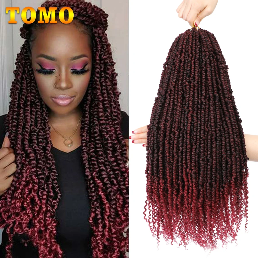 Tomo vopred twnisted vášňu Twist Crochet Hair