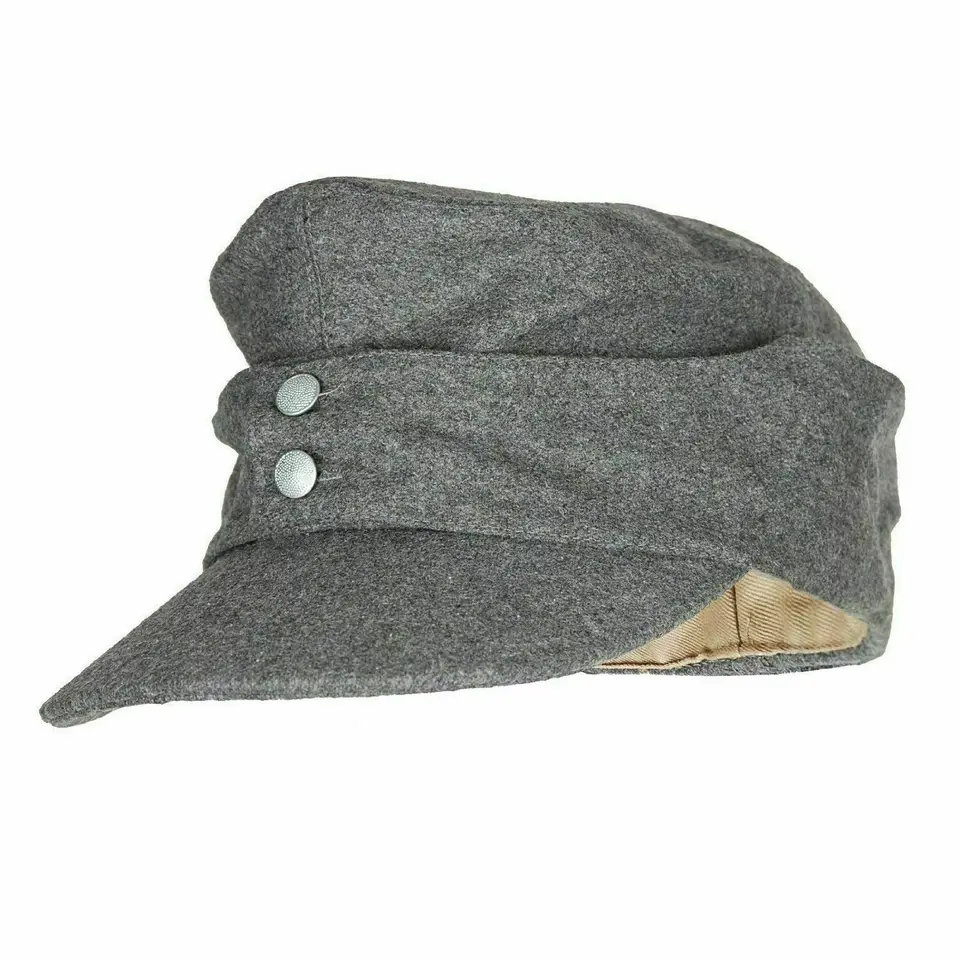 Tomwang2012. WWII WW2 Nemecká armáda Em Panzer M43 M1943 Field Wool Cap Gray Military Reenactments