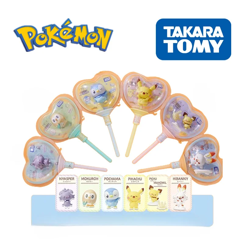 Tomy Pokemon Series Originálny periférny Pikachu Rowlet Cute Balloon Doll 15 cm Model Model narodeniny Prítomná detská hračka