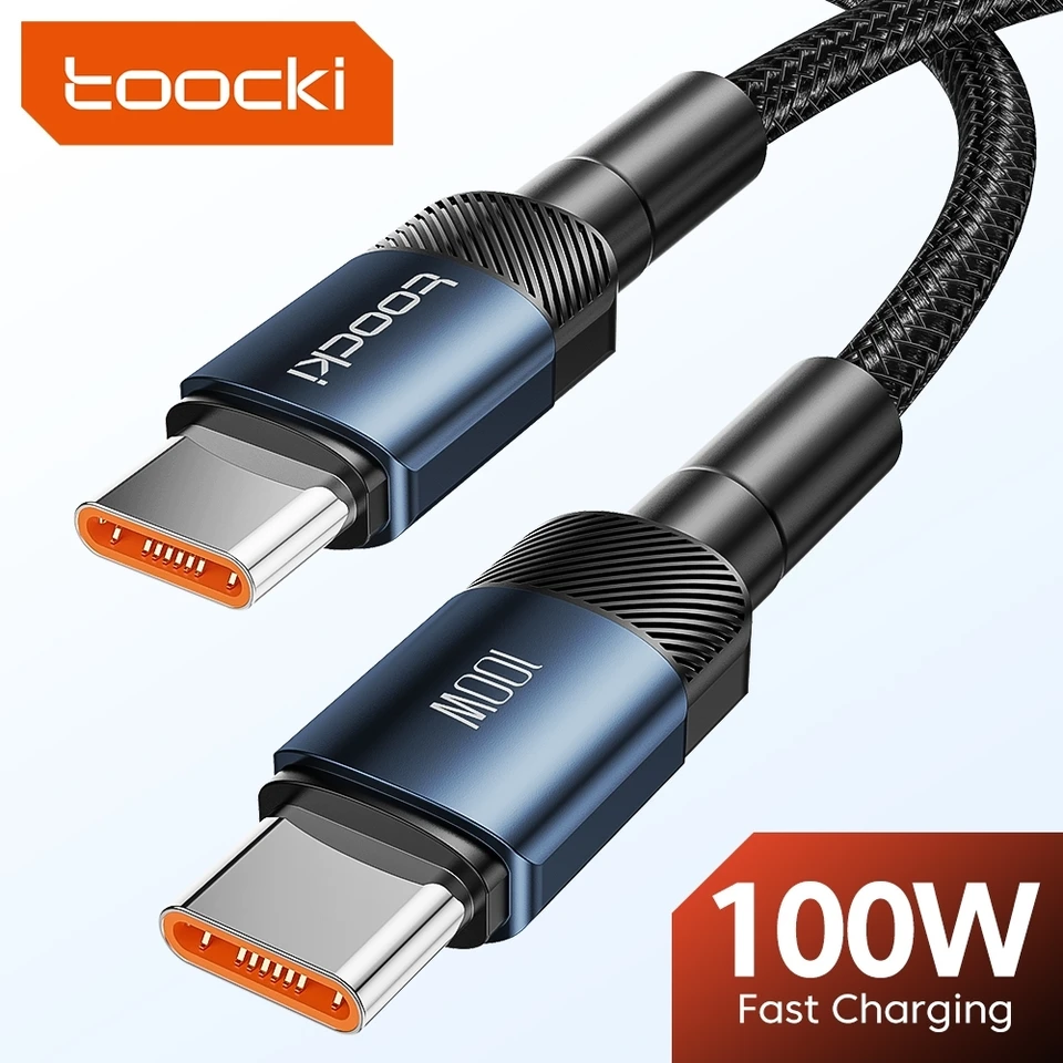 Toocki 60W/100W Typ C až USB C kábel PD 3.0 Rýchle nabíjanie rýchleho nabíjania Typ C Typ C pre notebook Huawei Xiaomi Samsung